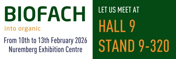 Bannière Biofach 2026 EN